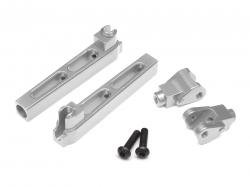 Axial Yeti Aluminum Anti-Sway Bar Arms - 1 Pair Silver by Boom Racing