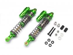Axial Wraith Boomerang™ Type E Aluminum Piggyback Shocks 107mm (2) Green [OFFICIAL RECON G6 SHOCKS] by Boom Racing