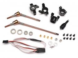 Axial Wraith 4WS Conversion Set Black by Boom Racing