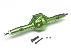 Axial SCX10 Complete Assembled Aluminum Rear Axle - 1 Set Green by Boom Racing