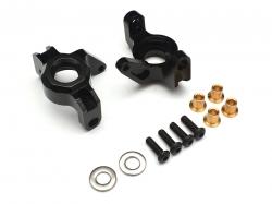 Axial Wraith Aluminum HD Steering knuckle / Block (2) Black by Boom Racing