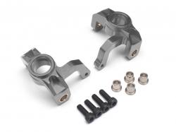 HPI Apache Aluminum Front Steering Knuckle - 1 Pair Gun Metal by Boom Racing