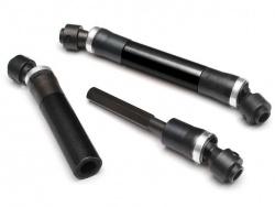 Axial Wraith HD Universal Carbon Case Drive Shaft (2) Black by Boom Racing