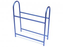 Miscellaneous All Adjustable Aluminum Tire Rack 1/10 RC Blue by Team Raffee Co.