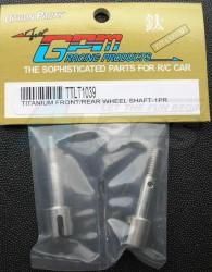 Tamiya TLT-1 Rock Buster Titanium Front or Rear Wheel Shaft - 1 Pair by GPM Racing