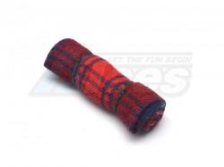 Miscellaneous All Scale Accessories - Rolled Blanket Red/Blue Plaid  by Top-Shelf Hobby