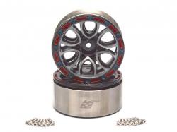 Miscellaneous All EVO™ 1.9 High Mass  6 Spoke Beadlock Aluminum Wheels (2)  by Boom Racing