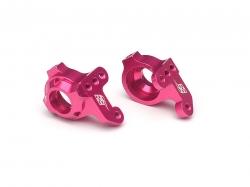 3Racing Sakura D4 AWD Aluminum Front Knuckles for Sakura D4 Rear & AWD Pink by Boom Racing
