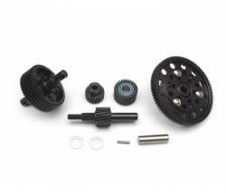 Axial SCX10 Heavy Duty Steel Helical Pineapple Transmission Gear Set (5pcs) by Team Raffee Co.