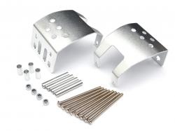 Axial SCX10 Aluminum Front & Rear Skid Plate for SCX-10 Complete Axle (2) by Team Raffee Co.