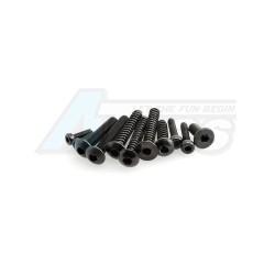 Miscellaneous All M3x12mm Hex Socket Tapping Flat Head (Black) (10pcs) by Axial Racing