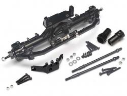 Axial SCX10 Complete Assembled Aluminum Convertible Front or Rear Axle Black by Boom Racing