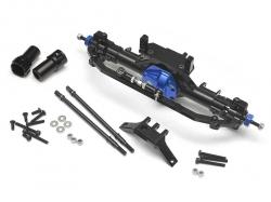 Axial SCX10 Complete Assembled Aluminum Convertible Front or Rear Axle Blue by Boom Racing