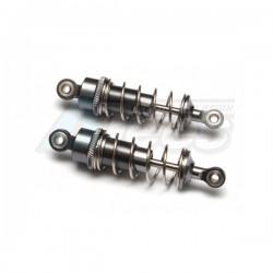 Team Losi Mini 8IGHT-T Truggy Aluminum Front Adjustable Spring Damper (68Mm) - 1Pr Set Black by GPM Racing