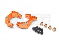 HPI E-Firestorm 10T / Flux Aluminium Front C Hub - 1Pair Set Orange by GPM Racing