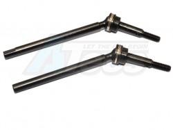 Gmade Sawback Steel Front Cvd Drive Shaft (L63MM R67MM) With 26MM Cup Joint - 2Pcs Black by GPM Racing