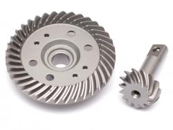 Traxxas Slash 4X4 Front Steel Heavy Duty Helical Spiral Differential Ring & Pinion Gear (37T/13T) for All Traxxas 4WD 4X4 by Boom Racing