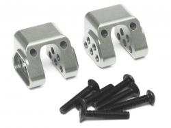 Axial Yeti XL Alumium Rear Chasssis Upper Link Mounts  Silver by Team Raffee Co.