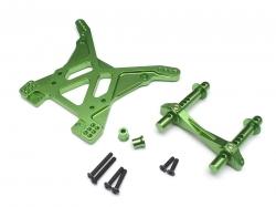 Axial Yeti XL Aluminum Front Shock Tower with Body Mount - 1 Set Green by Team Raffee Co.