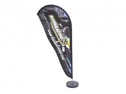 Miscellaneous All Scale Accessories - Boom Racing Curved Banner Flag 30x13cm by Boom Racing