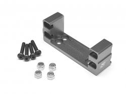 Axial Wraith Aluminum Scale Trail One-Piece Servo Mount - 1 Pc Gun Metal by Boom Racing