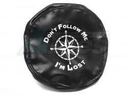Miscellaneous All Soft Faux Leather Tire Cover For 1.9 Crawler Tires - Do Not Follow Me by ATees