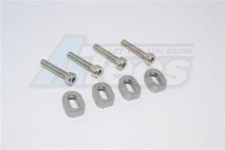 Traxxas XMAXX Aluminium Shims & Stainless Steel Screws - 1Set  Gun Metal by GPM Racing