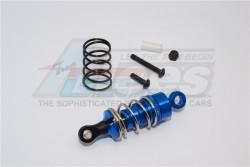 Kyosho Motorcycle Aluminum Drive Shock With Screw & Aluminum Collars - 1pc Set Blue by GPM Racing