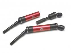 Traxxas Slash 4X4 Heavy Duty Steel and Aluminum Rear Drive Shafts (2) Red by Boom Racing