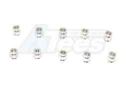Miscellaneous All Aluminium 5.8MM Balls Of 3MM Hole And 7.0 MM Long - 10Pcs Silver by GPM Racing