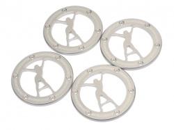 Miscellaneous All KRAIT™ VEGAS Aluminum 1.9 Beadlock Ring (4) Silver by Boom Racing