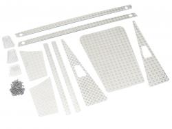 Miscellaneous All Stainless Steel Diamond Plate Accessory Pack for Defender Pickup Truck D90/D110 Silver by Team Raffee Co.