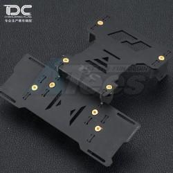 Miscellaneous All Aluminum Battery Plate Matt for Crawlers Black by Team DC
