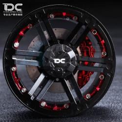 Miscellaneous All 2.2 Aluminum Beadlock T-01 Black Wheels 2pcs by Team DC