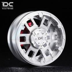 Miscellaneous All 2.2 Aluminum Beadlock T-04 Silver Wheels 2pcs by Team DC