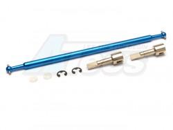 Tamiya TA02 Aluminum Main Drive Shaft (Dog Bone Style) Set Blue by GPM Racing