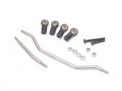 Axial SCX10 4mm Stainless Steel Steering Tie Rod + Drag Link Set for SCX10 by Boom Racing