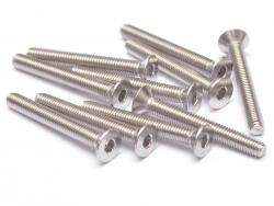 Miscellaneous All 304 Stainless Steel M3x25mm Hex Socket Flat Head (10) by Team Raffee Co.