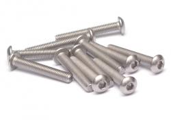 Miscellaneous All 304 Stainless Steel M3x20mm Hex Socket Button Head (10) by Team Raffee Co.