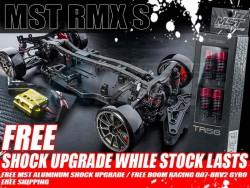 MST RMX 2.0 RMX S 1/10 High Performance RWD Drift Car Kit Free MST Aluminum Shock upgrade and Boom Racing 007-BRV2 Gyro by MST
