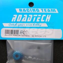 Tamiya TA02 Aluminum Pinion Series - 42 Pitch 17T Blue by GPM Racing