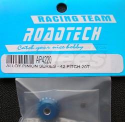 Tamiya TA02 Aluminum Pinion Series - 42 Pitch 20T Blue by GPM Racing