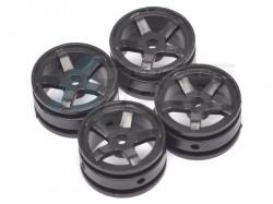 Orlandoo Hunter Model Orlandoo Hunter Jeep Rubicon 5 Spoke Wheel A 4 Pcs For OH35P01 OH35A01 Black by Orlandoo Hunter Model