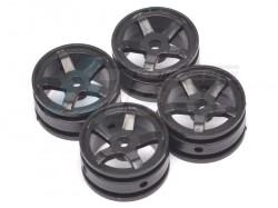 Orlandoo Hunter Model Orlandoo Hunter Jeep Rubicon 5 Spoke Wheel A 4 Pcs For OH35P01 OH35A01 Black by Orlandoo Hunter Model