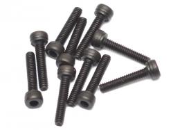 Miscellaneous All M2x10mm Socket Cap Screw 12.9 Grade Nickel Plated Screws (10) by Boom Racing