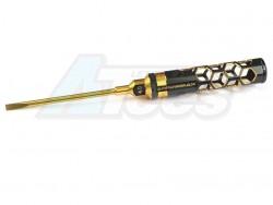 Miscellaneous All Flat Head Screwdriver 4.0 X 100mm Black Golden by Arrowmax