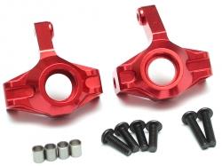 Axial SCX10 II Aluminium Front Knuckle Red by Boom Racing