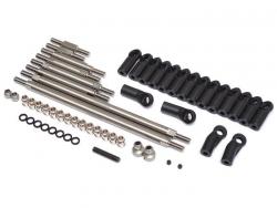 Team Losi Rock Rey Titanium Full Adjustable Link Set W/ Stainless Steel Pivot Ball Ends by Boom Racing