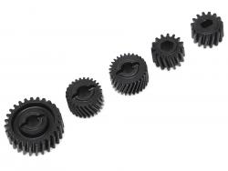 Axial RR10 Bomber Heavy Duty Steel Helical Cut Pineapple Transmission & T-Case Gears (5pcs) for Bomber RR10 & Yeti & Score by Boom Racing