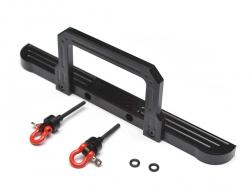Miscellaneous All Aluminum Front Bumper w/Winch Mount for Defender D90 D110 Black by Team Raffee Co.